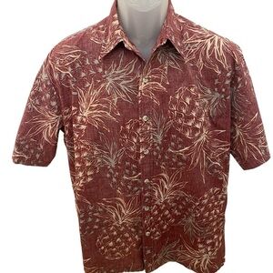 COOKE STREET Honolulu Aloha Hawaiian Collared Shirt Men M Medium